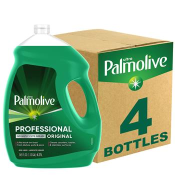Palmolive Professional Dishwashing Liquid Dish Soap, Original Scent, 145 fl oz, 4/Carton