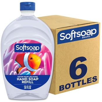 Softsoap Liquid Hand Soap Refills, Fresh, 50 oz, 6/Carton
