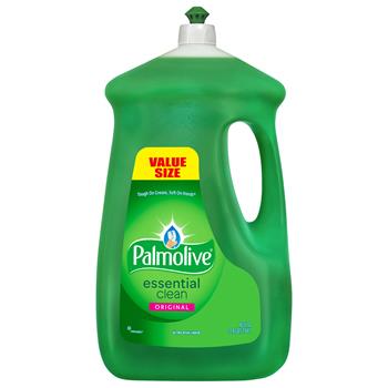 Palmolive Dishwashing Liquid, Original Scent, Green, 90oz Bottle, 4/Carton