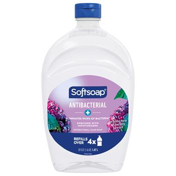 Softsoap Antibacterial Liquid Hand Soap Refill, White Tea and Berry Scent, 50 fl oz