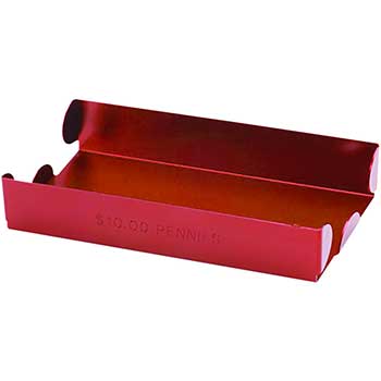 CONTROLTEK&#174; Stackable Coin Trays, Pennies, Red