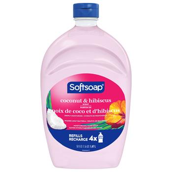 Softsoap Liquid Hand Soap Refills Coconut and Hibiscus 50 oz Bottle US07162S