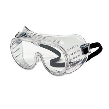Crews&#174; Safety Goggles, Over Glasses, Clear Lens, Direct Vent, Elastic Strap