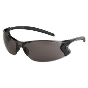 MCR Safety Backdraft Glasses, Clear Frame, Anti-Fog Gray Lens, Dozen