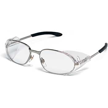 MCR™ Safety RT2&#174; Rattler 2 Chrome Frame Glasses, Clear Lens