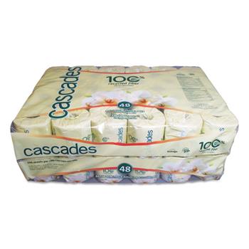 Cascades PRO Toilet Paper, 2-Ply, 4 x 3 1/2, White, 336 Sheets/Roll, 48 Rolls/Ctn