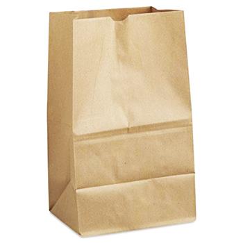 Chef&#39;s Supply #20 Kraft Paper Bag, 8&quot; x 5&quot; x 13&quot;, 57 lb, 95 gsm, 400/Bundle