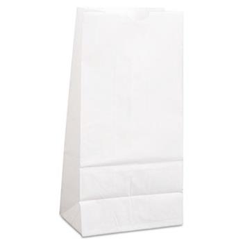 Chef&#39;s Supply #4 Paper Bag, 5 in x 3.3 in x 9.8 in, 30 lb, 50 gsm, White, 500/Bundle