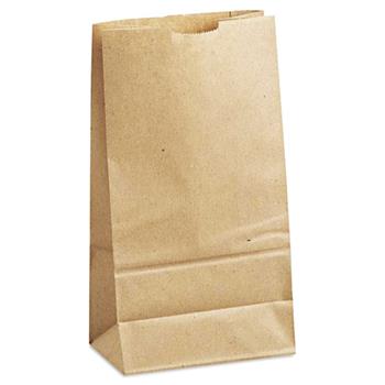 Chef&#39;s Supply #6 Kraft Paper Bag, 6 in x 3.6 in x 11.6 in, 35 lb, 55 gsm, 500/Bundle