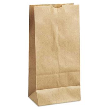 Chef&#39;s Supply #8 Kraft Paper Bag, 6.1 in x 4.1 in x 12.5 in, 50 lb, 90 gsm, 500/Bundle