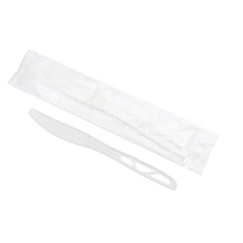 W.B. Mason Co. Compostable Wrapped Knives, Plastic, Ivory, 1000 Knives/Case