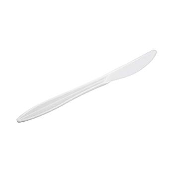 Chef&#39;s Supply Plastic Cutlery, Mediumweight Knife, White, 1000/CS