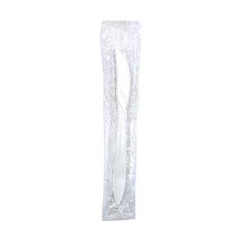 Chef&#39;s Supply Individually Wrapped Knife, White, 1000/Case