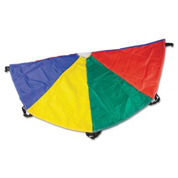 Champion Sports Nylon Multicolor Parachute, 20ft diameter, 8 Handles