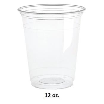 Chef&#39;s Supply PET Cup, Clear, 12 oz., 1000/Case