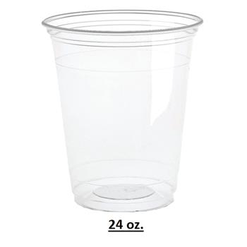 Chef&#39;s Supply PET Cup, Clear, 24 oz., 600/Case