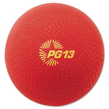 Champion Sports Playground Ball, 13&quot; Diameter, Red
