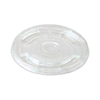Chef&#39;s Supply Flat Lid for Cold Cup, Clear, 1000/Case