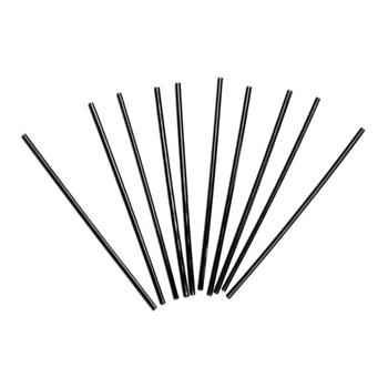 Chef&#39;s Supply Sip Stirrers, Unwrapped, 5 1/4&quot;, Plastic, Black, 1000/Box, 10 Boxes/Case