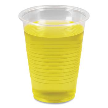 Chef&#39;s Supply Translucent Plastic Cold Cups, 7 oz, Polypropylene, 100/Pack