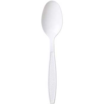 Crystalware Ambiance Teaspoon, Heavy-Weight, Polystyrene, White, 1000/CT