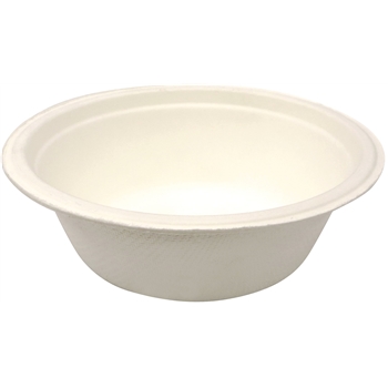 Crystalware EcoDine Bowl,Compostable Bagasse, 12 oz., 1000/CS