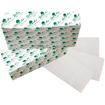 Crystalware Paper Towels, C-Fold, White, 1-Ply, Greensoft, 200/Pack, 12/Carton