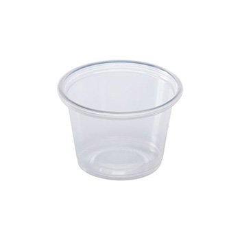 Crystalware Portion Cups, 4 oz, Plastic, Clear, 2500/Carton