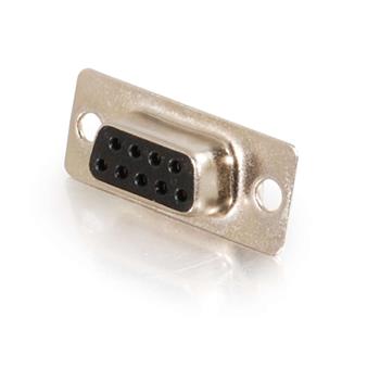 C2G Serial Connector - 1 Pack - 1 x DB-9 Female - Gold