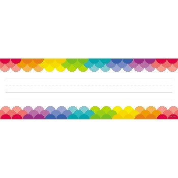 Creative Teaching Press Name Plates, Rainbow Scallops, 36/PK