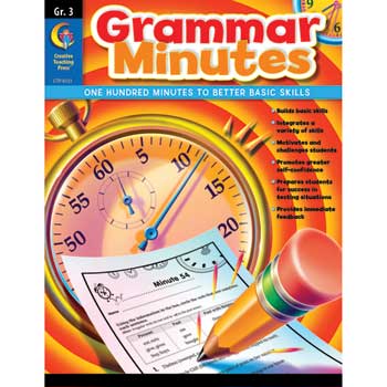 Creative Teaching Press Grammar Minutes, Grade 3