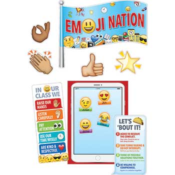 Creative Teaching Press Emoji Fun Emoji Nation Bulletin Board Set