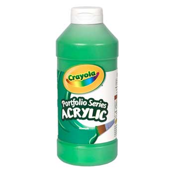 Crayola Portfolio Series Acrylic Paint, 16 oz. Bottle, Light Green
