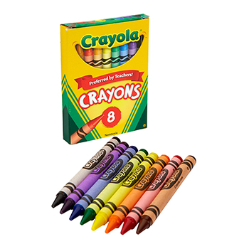 Crayola Crayons, Tuck Box, 8/BX