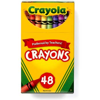 Crayola Crayons, Non-Peggable, 48/PK