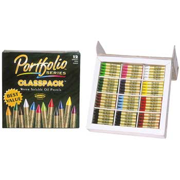 Crayola Portfolio&#174; Series Oil Pastels Classpack, 12 Assorted Colors, 300/CT