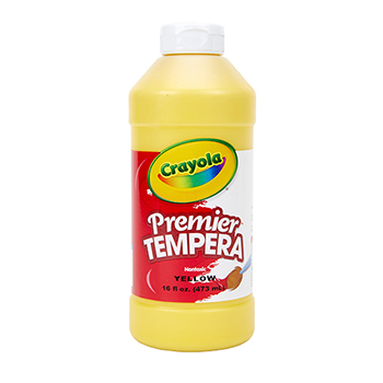 Crayola Premier Tempera Paint, 16 oz. Bottle, Yellow