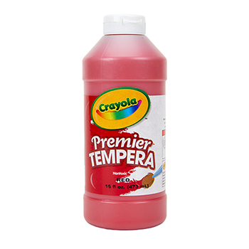 Crayola Premier Tempera Paint, 16 oz. Bottle, Red