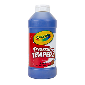 Crayola Premier Tempera Paint, 16 oz. Bottle, Blue