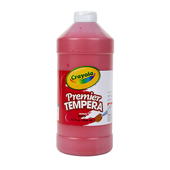 Crayola Premier Tempera Paint, 32 oz. Bottle, Red