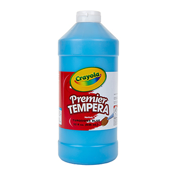 Crayola Premier Tempera Paint, 32 oz. Bottle, Turquoise