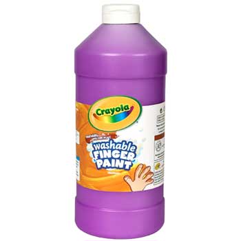 Crayola Washable Finger Paint, 32 oz. Bottle, Violet