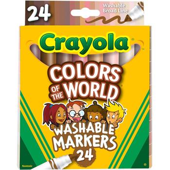 Crayola Colors Of The World Markers, 24/PK