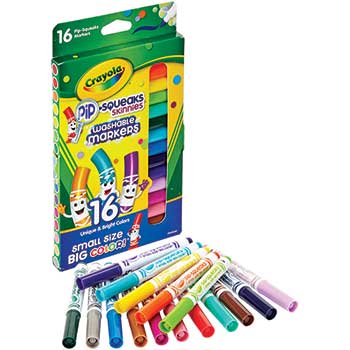 Crayola&#174; Washable Pip-Squeaks Skinnies&#174; Markers, 16/CT