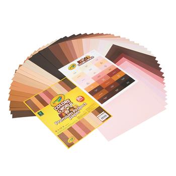 Crayola Construction Paper, 8.5&quot; x 11&quot;, Colors of the World, 48 Sheets/Pack