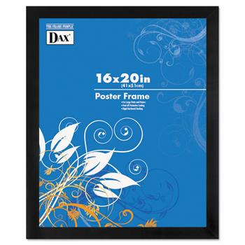 DAX&#174; Black Solid Wood Poster Frames w/Plastic Window, Wide Profile, 16 x 20