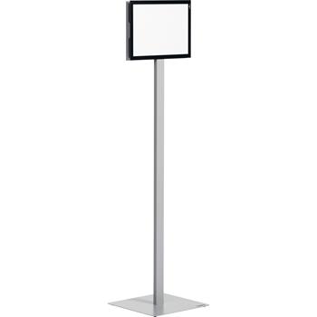 Durable Info Basic Floor Stand, Letter Size, Charcoal Gray