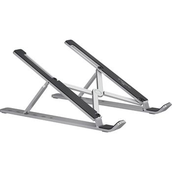Durable Laptop Stand, Fold, Aluminum, Silver