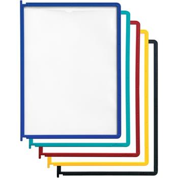 Durable INSTAVIEW&#174; Replacement Panels For Reference Display System, Assorted Colors, 5/ST