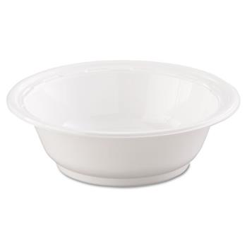 Dart Bowl, Plastic, 12oz., White, Famous Service&#174;, 125/PK